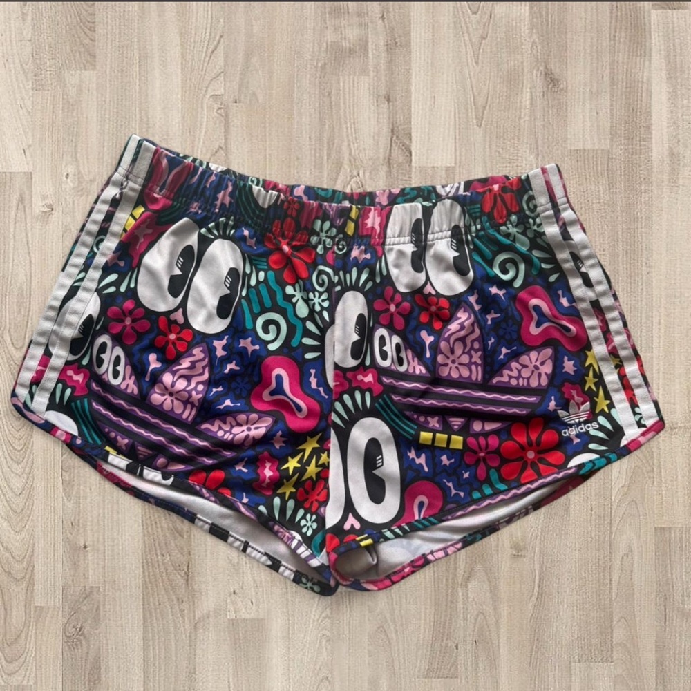 Adidas Women's Multicolor Graphic Athletic Shorts